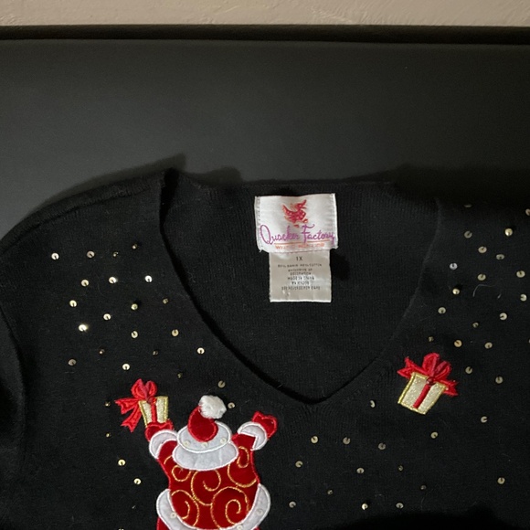 Quaker Factory Christmas Sweater - Picture 2 of 3